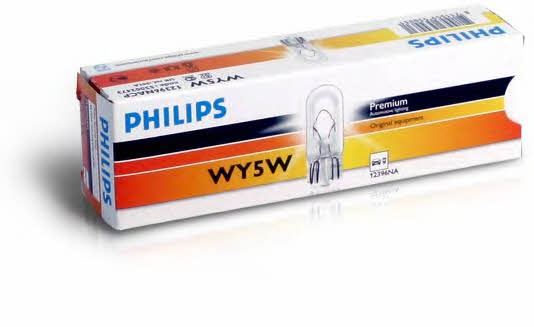 Glow bulb yellow WY5W 12V 5W Philips 12396NACP