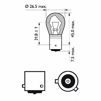 Philips Glow bulb yellow PY21W 12V 21W – price [object Object] PLN