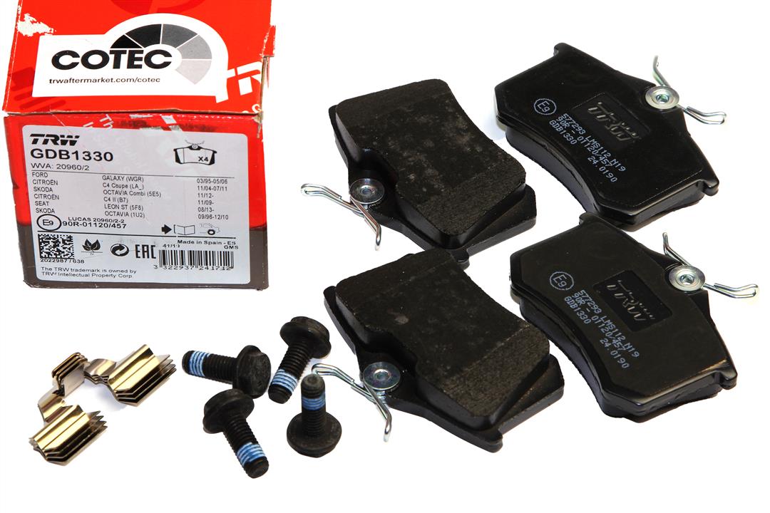 TRW TRW COTEC disc brake pads, set – price 78 PLN