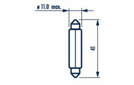 Glow bulb C5W 12V 5W Narva 171753000