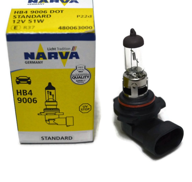 Halogen lamp Narva Standard 12V HB4 51W Narva 480063000