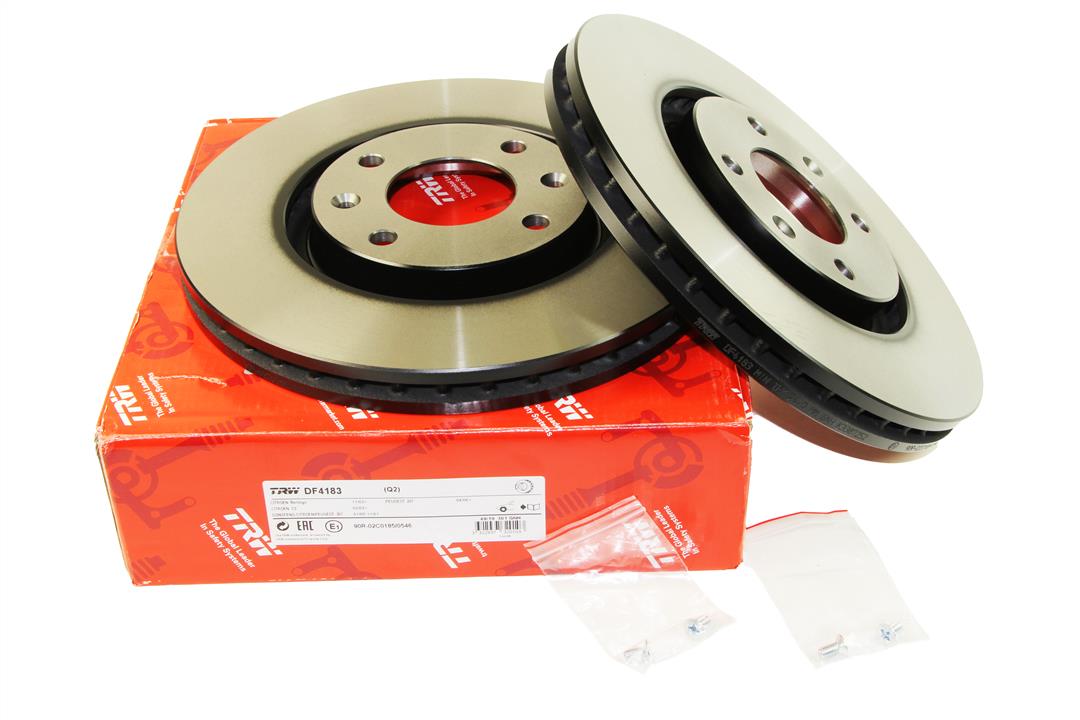 TRW Front brake disc ventilated – price 124 PLN