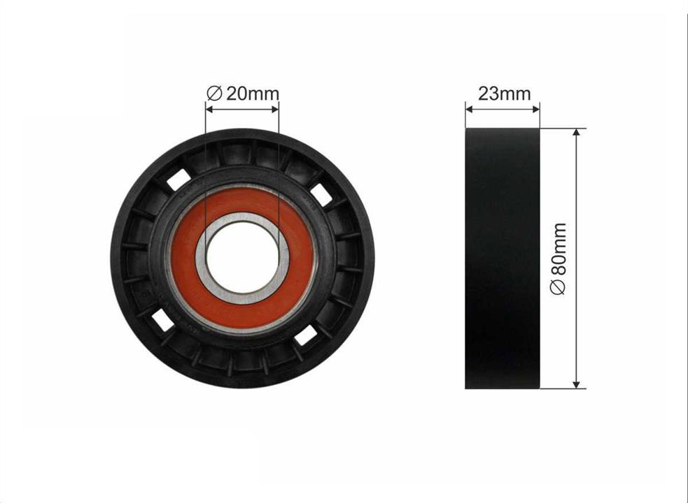 Caffaro 10-99 V-ribbed belt tensioner (drive) roller 1099