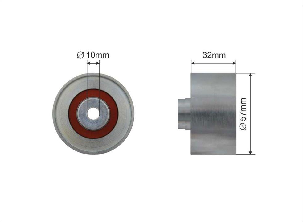 Caffaro 247-99 Tensioner pulley, timing belt 24799