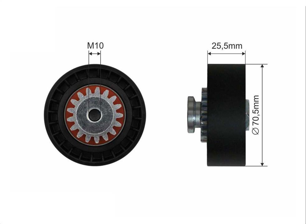 v-ribbed-belt-tensioner-drive-roller-35-99-28181279