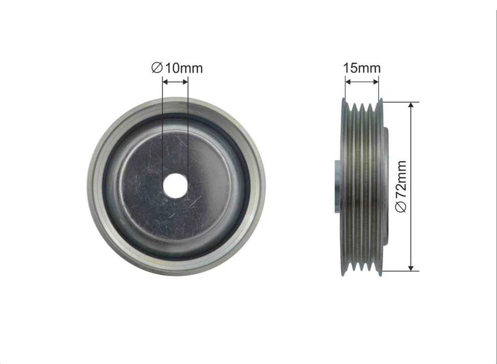 Caffaro 378-99 V-ribbed belt tensioner (drive) roller 37899