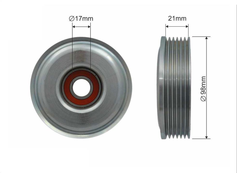 v-ribbed-belt-tensioner-drive-roller-500237-28191402