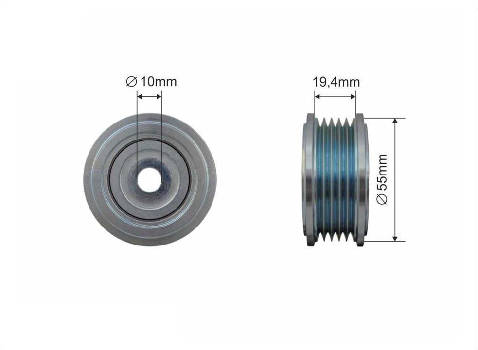 Caffaro 500440 Bypass roller 500440