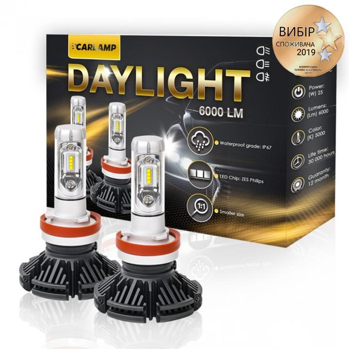 Carlamp DLH7 LED bulbs kit Carlamp Day Light H7 12V 25W 6000K (2 pc.) DLH7