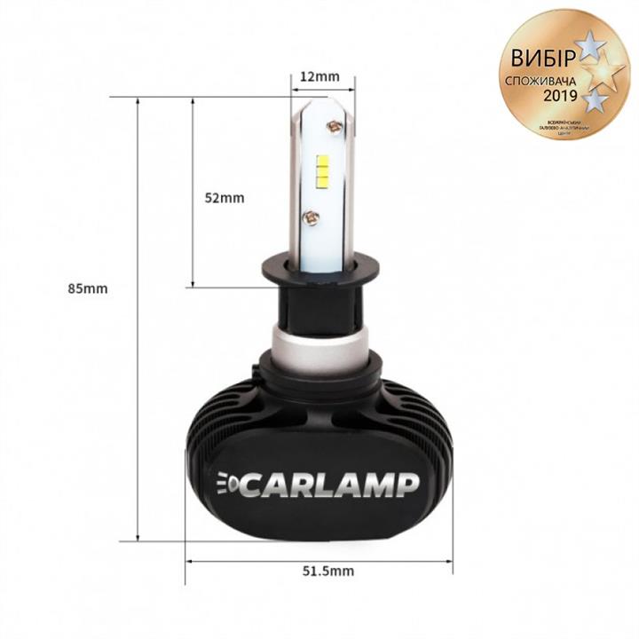 LED bulbs kit Carlamp Night Vision H3 12V 5000K (2 pc.) Carlamp NVH3