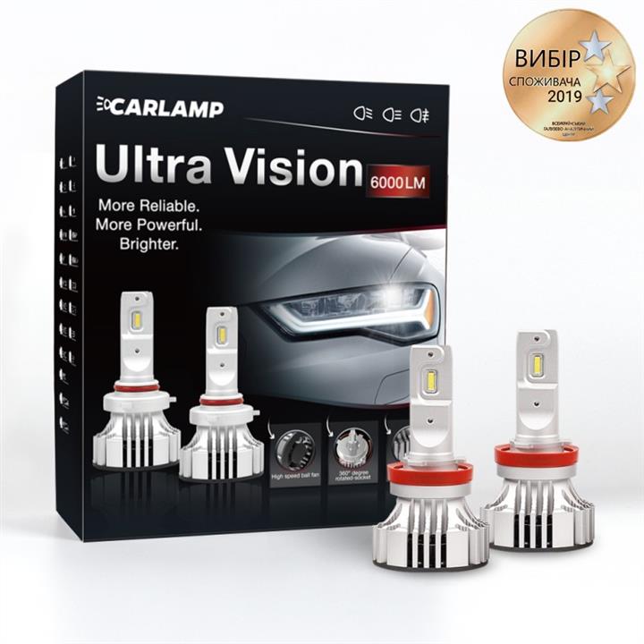 Carlamp UV11 LED bulbs kit Carlamp Ultra Vision H11 12V 36W 6500K (2 pc.) UV11
