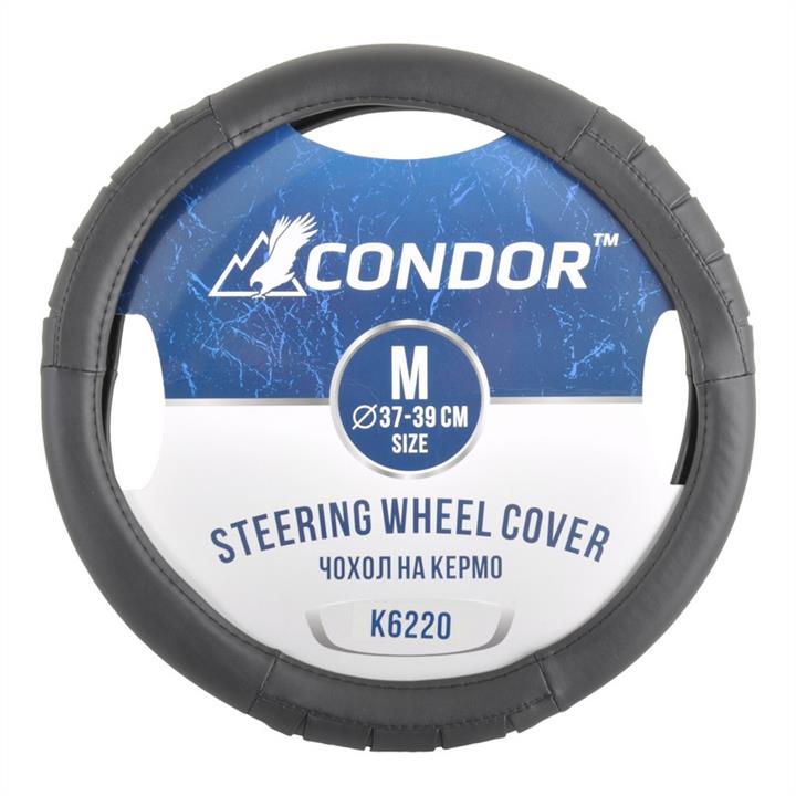 Condor K6220 Steering wheel coverl M (37-39cm) black K6220