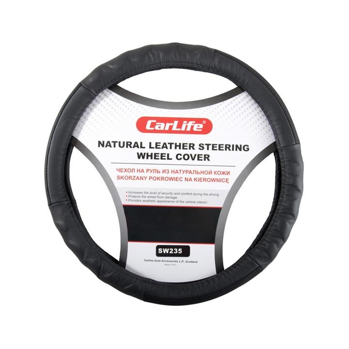 CarLife SW235M Steering wheel coverl M (37-39cm) black SW235M