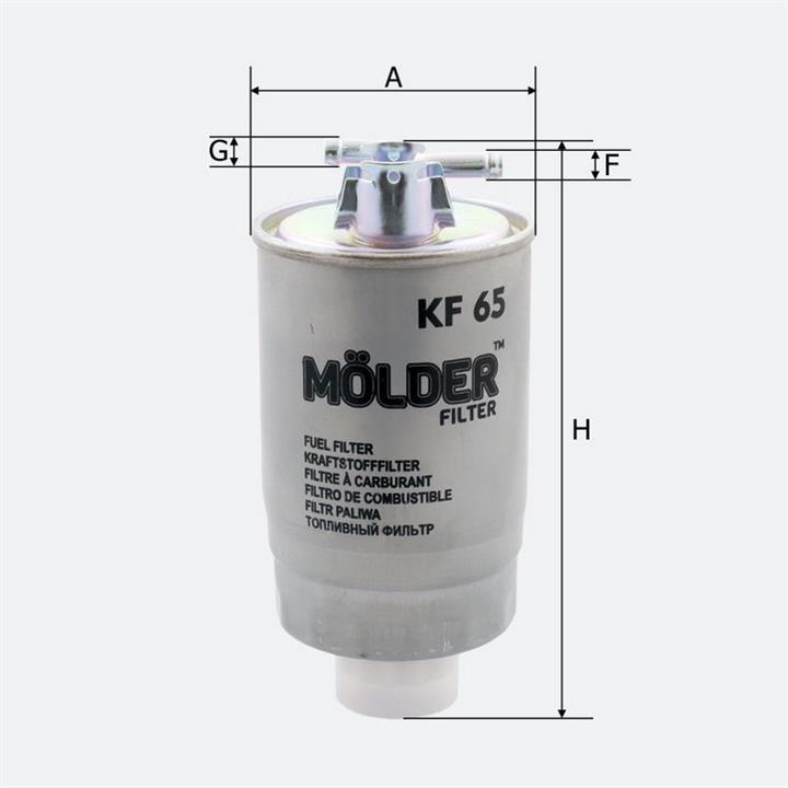 Fuel filter Molder KF65