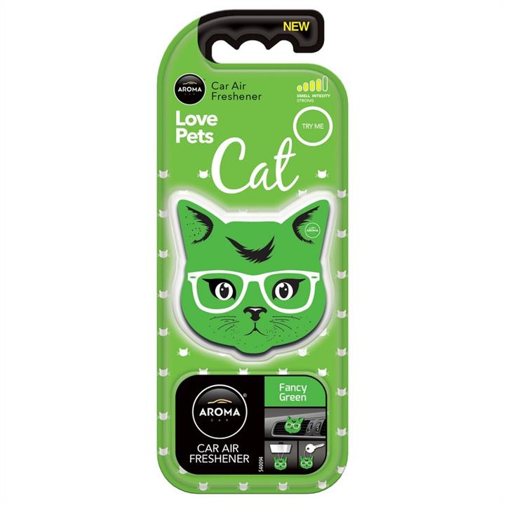 Aroma Car 92570 Air freshener Polimers Cat Fancy Green 92570