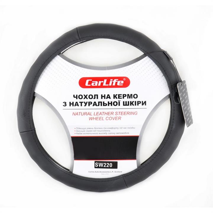 CarLife SW220L Steering wheel cover L (39-41cm) black SW220L