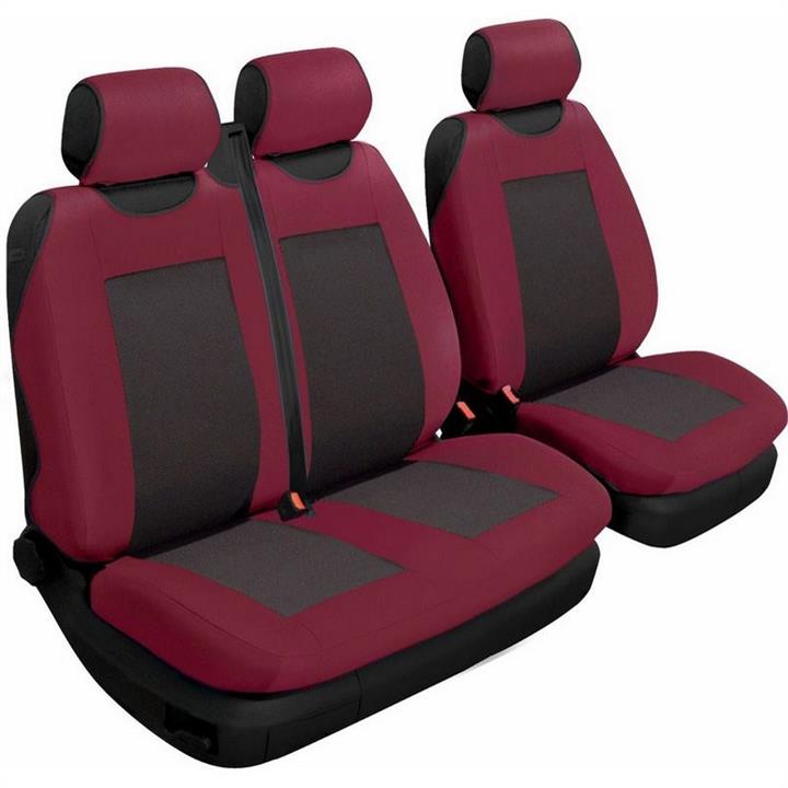 Beltex 53510 Car seat covers universal Comfort 2+1 (type A) garnet without head restraints 53510