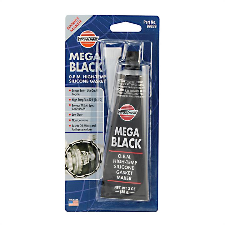 Versachem 99839 Silicone super sealant black Versachem Mega Black Silicone O.E.M. 85 g 99839