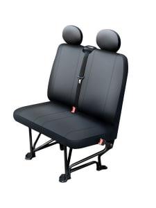 Mammooth MMT CP30202 Cover for a double passenger seat black, eco-leather BUS II L, compatible with airbags MMTCP30202