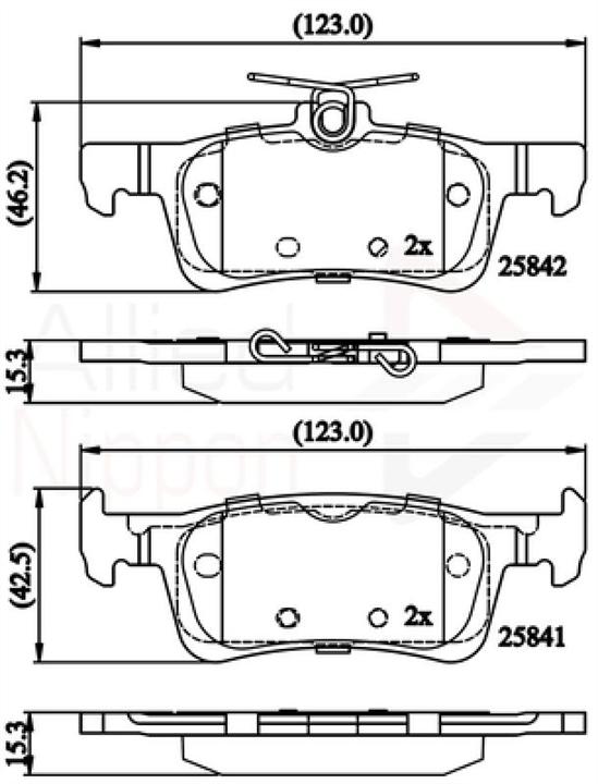 Comline ADB02335 Brake Pad Set, disc brake ADB02335