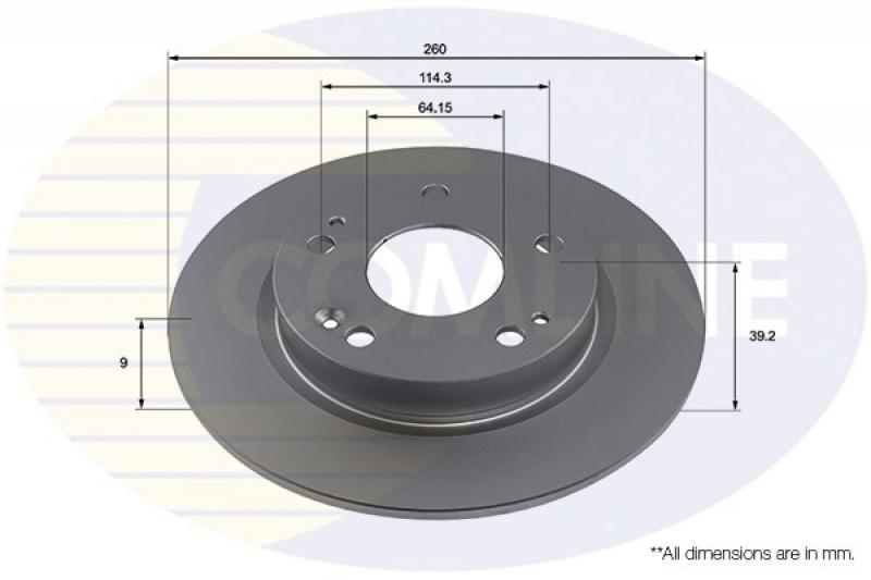 Comline ADC4029 Brake disk ADC4029