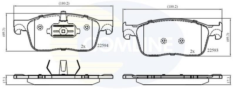 Comline CBP02354 Brake Pad Set, disc brake CBP02354