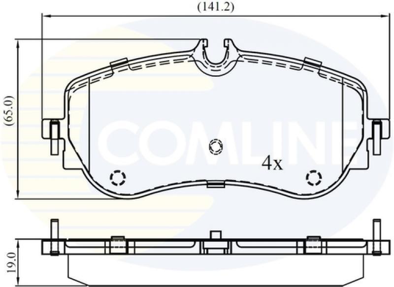 Comline CBP02387 Brake Pad Set, disc brake CBP02387