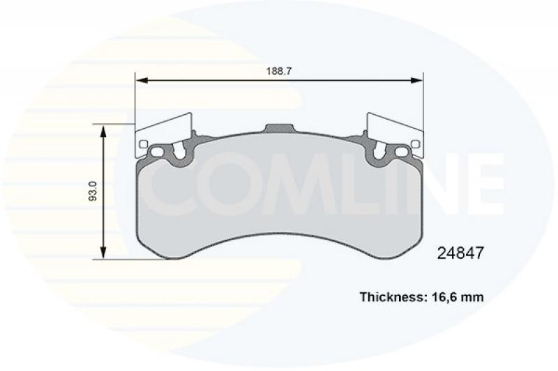 Comline CBP06109 Brake Pad Set, disc brake CBP06109