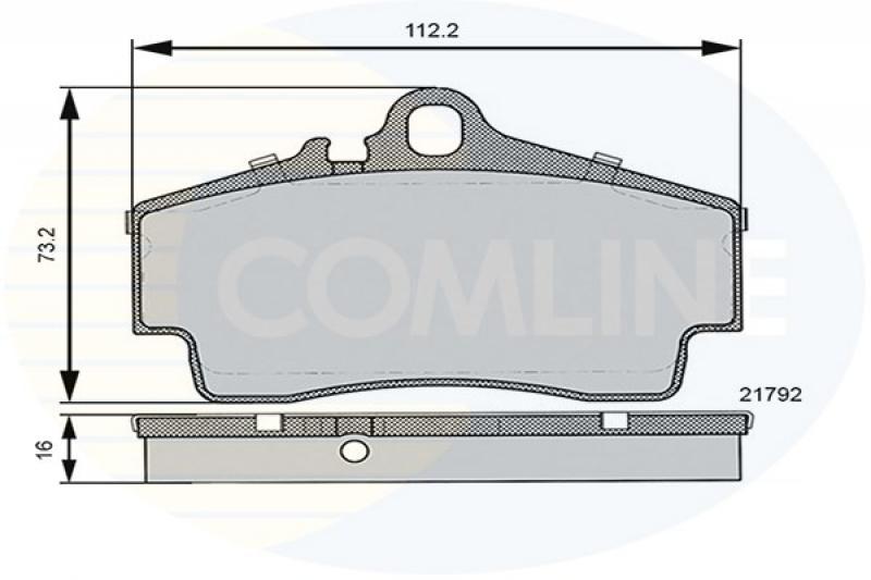 Comline CBP06130 Brake Pad Set, disc brake CBP06130