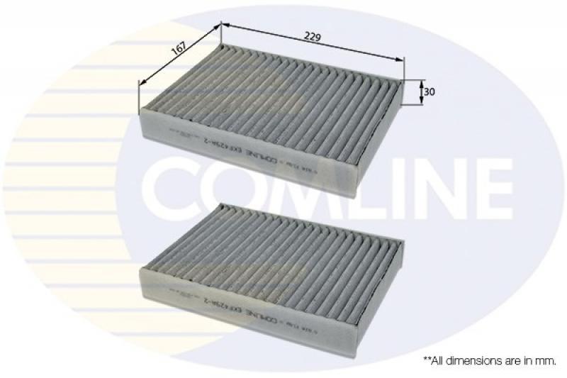Comline EKF429A-2 Activated Carbon Cabin Filter EKF429A2