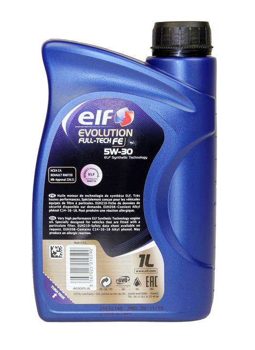 Engine oil Elf Evolution Full-Tech FE 5W-30, 1L Elf 216688