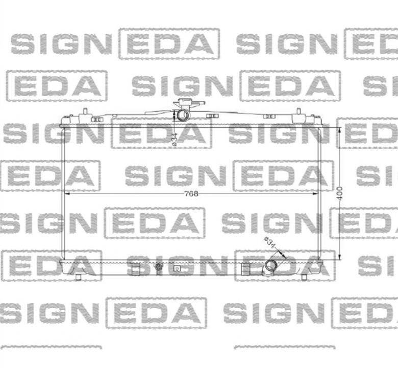 Signeda RA37192A Radiator, engine cooling RA37192A