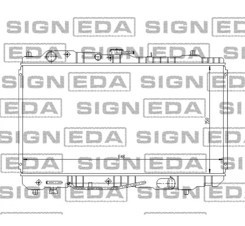 Signeda RA62484Q Radiator, engine cooling RA62484Q