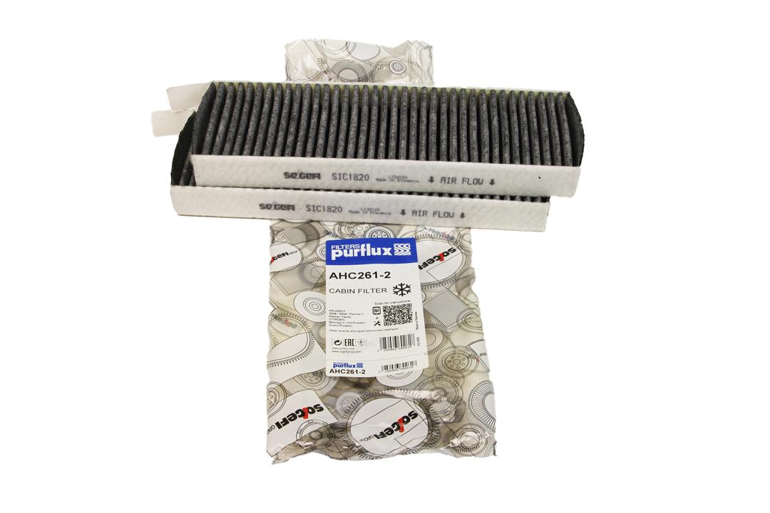 Cabin filter with activated carbon Purflux AHC261-2
