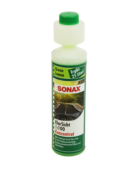 Sonax 386141 Summer windshield washer fluid, concentrate, 1:100, Green lemon, 0,25l 386141