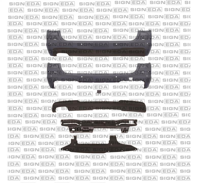 Signeda PBM04069SET Bumper rear PBM04069SET