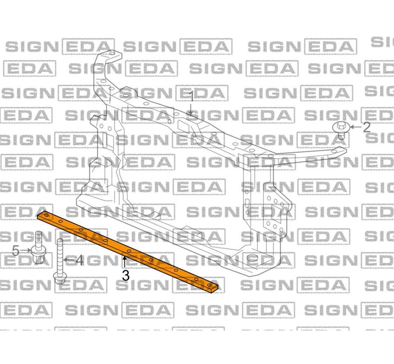 Signeda PHD34006AW Front lower panel PHD34006AW