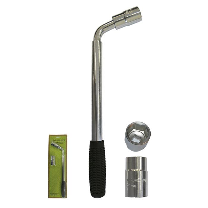 JBM L-shaped telescopic key + 2 double-sided nozzles (21/23 and 17/19mm) – price [object Object] PLN