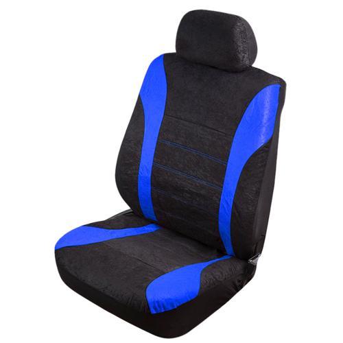 Vitol VSC-38260V-6 BK/BL Set of front seat covers Velur (6 pieces) black/blue VSC38260V6BKBL