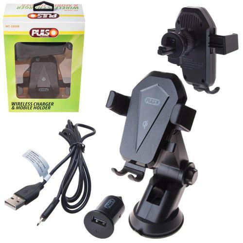 Pulso WC-2502K Phone holder PULSO WC-2502K with wireless charging QC2.0 WC2502K