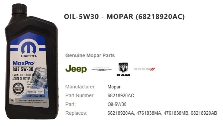 Buy Chrysler&#x2F;Mopar 68218920AC at a low price in United Arab Emirates!