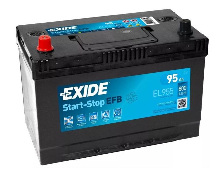 Exide EL955 Battery Exide 12V 95AH 800A(EN) L+ EL955