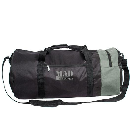 MAD | born to win™ SХХ8090 Large Sports Bag Tube XXL 50L Black and Gray S8090