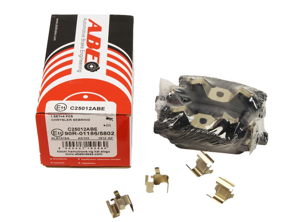 ABE C25012ABE Rear disc brake pads, set C25012ABE