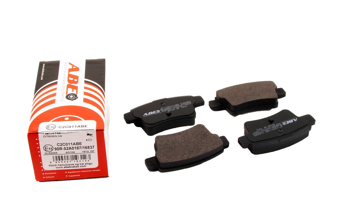 Rear brake pad set ABE C2C011ABE