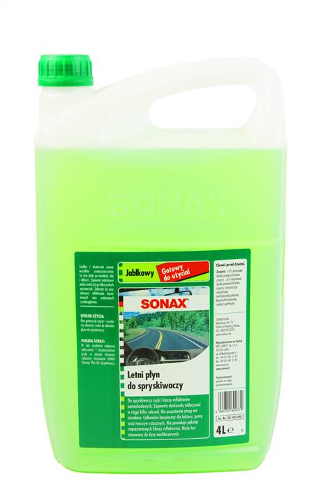 Sonax 261405 Summer windshield washer fluid, Apple, 4l 261405