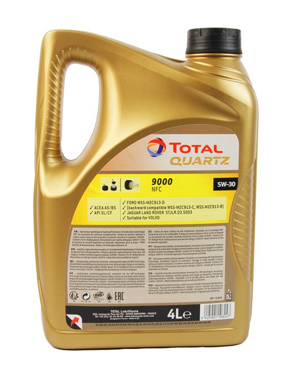 Engine oil Total QUARTZ 9000 FUTURE NFC 5W-30, 4L Total 213836
