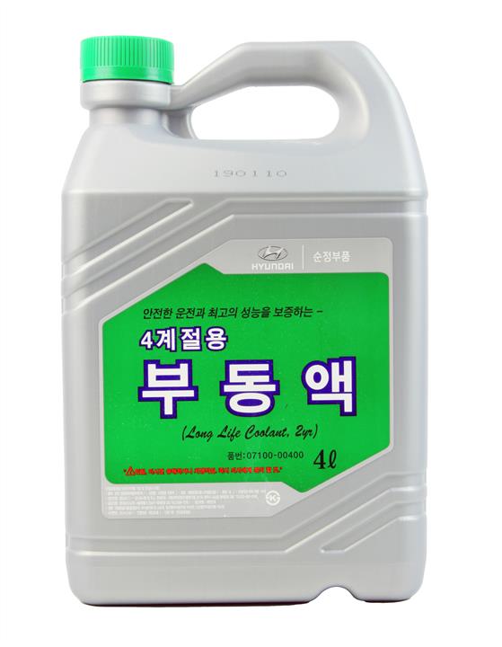 Hyundai/Kia 07100 00400 Coolant LONG LIFE COOLANT, green, 4 L 0710000400