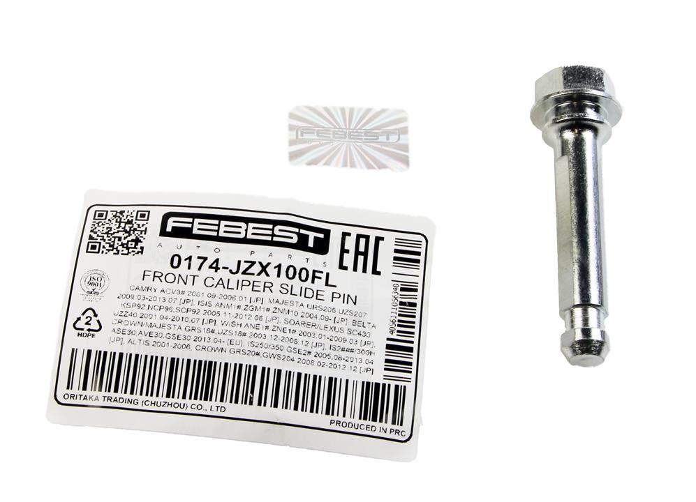 Caliper slide pin Febest 0174-JZX100FL
