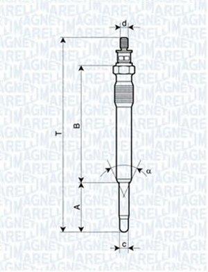 Glow plugs Fiat Ducato: 062900001304 Magneti marelli Glow plug